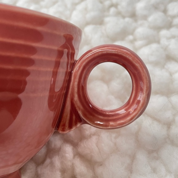 Vintage Fiestaware 1950s Rose Ring Handle Tea Cup Homer Laughlin HLC - Picture 2 of 9